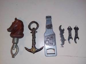 lot 3089 image: Lot of 6 Collectible Bottle Openers