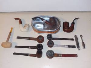 lot 3110 image: Lot of Pipes and Smoking Accessories