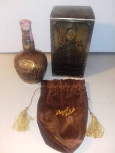 lot 3120 image: Chivas Royal Salute Empty Scotch Bottle