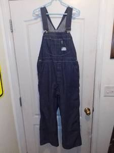 lot 3135 image: Vintage Sears Denim Overalls 36 X 28