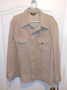 lot 3142 image: Vintage Khaki Western Wear Shirt XLR