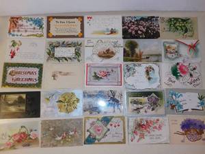 lot 3157 image: Lot of 25 Antique Postcards