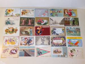 lot 3158 image: Lot of 25 Antique Postcards