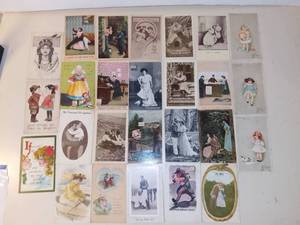 lot 3164 image: Lot of 26 Antique Postcards