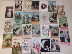 lot 3165 image: Lot of 26 Antique Postcards