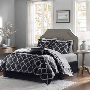 lot 9632 image: Madison Park Essentials Merritt Reversible 9-Pc. Full Comforter Set Bedding