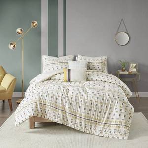 lot 9674 image: Urban Habitat Auden KingCalifornia King Cotton Jacquard Comforter, Set of 5 Bedding