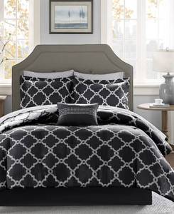 lot 9702 image: Madison Park Essentials Merritt Reversible 9-Pc. Full Comforter Set Bedding