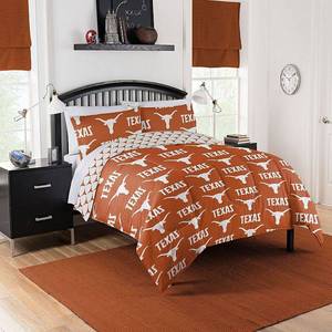 lot 9741 image: NCAA Texas Longhorns Full Bed In Bag Set