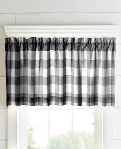 lot 9815 image: Farmhouse Living Buffalo Check 60 x 15 Window Valance