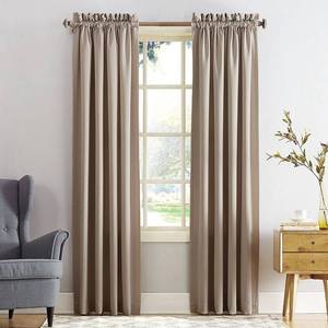 lot 9911 image: Sun Zero Grant 54 x 84 Rod Pocket Top Curtain Panel