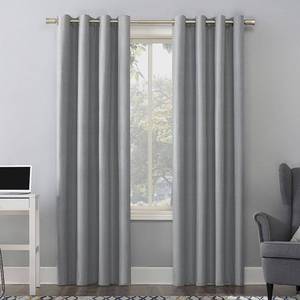 lot 9948 image: Sun Zero Duran Thermal Insulated Blackout Grommet Curtain Panel, 84 L x 50 W
