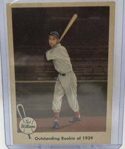 lot 1029 image: Original 1959 Fleer Ted Williams Boston Red Sox Baseball Card #14