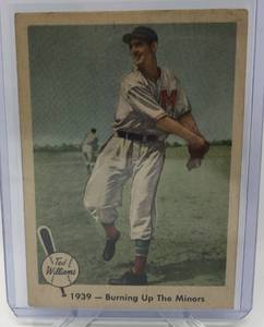 lot 1031 image: Original 1959 Fleer Ted Williams Boston Red Sox Baseball Card #12