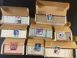 lot 1153 image: Approx 5000 Baseball Cards in Set Boxes Unsearched Including Topps Donruss Score and Stadium Club