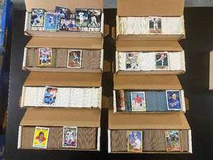 lot 1155 image: Approx 5000 Baseball Cards Unsearched In Set Boxes Including Topps Bowman Upper Deck and Score
