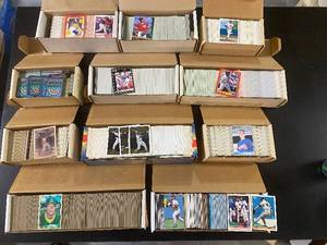 lot 1160 image: Approx 5000 Baseball Cards Unsearched In Set Boxes Including 1994 Topps Gold Upper Deck Donruss Donruss Fleer