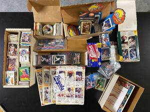 lot 1168 image: Misc Lot of Unsearched Sports Cards With Packs Sets and Cards