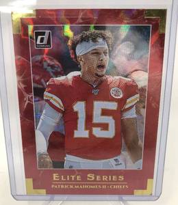 lot 1063 image: 2020 Donruss Elite Series Patrick Mahomes Kansas City Chiefs Insert