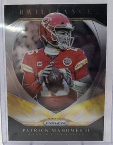 lot 1069 image: 2020 Panini Prizm Patrick Mahomes Brilliance Insert Kansas City Chiefs