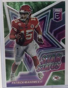 lot 1077 image: 2021 Donruss Elite Patrick Mahomes Star Status Insert Kansas City Chiefs