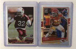 lot 1107 image: Two Tyrann Mathieu Football Cards - Optic & 2013 Topps Rookie Football Card
