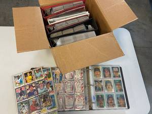 lot 1173 image: Box Full of Binders Full of Sports Cards
