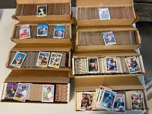 lot 1182 image: Approx 5000 Baseball Cards Unsearched In Set Boxes Including 1983-1993 Mainly Topps