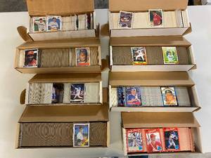 lot 1198 image: Approx 5000 Baseball Cards in Complete  Near-Complete Sets 1988 Fleer SportFlics Donruss Topps 1990 Upper Deck Donruss and Topps 1992 Leaf