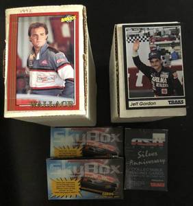 lot 1142 image: Lot of Early 90s NASCAR Complete Sets Including Rookies of Jeff Gordon and Rusty Wallace with Sealed Mini Sets