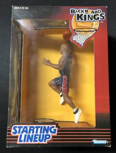 lot 1137 image: Charles Barkley Starting Lineup Backboard Kings New In Package Houston Rockets Oversized Sports Figure - 9 Inches