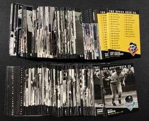 lot 1139 image: Complete 200 Card Set 1994 Upper Deck Heroes of Baseball Including Multiple Mickey Mantle Cards