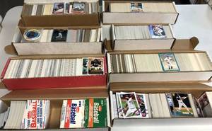 lot 1207 image: Lot of over 5,000 Cards & 8 800 Count Boxes with mid 1980s Sports Cards with Stars and Rookies