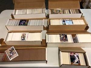 lot 1212 image: Over 5,000 Baseball Cards In 800 Count Boxes