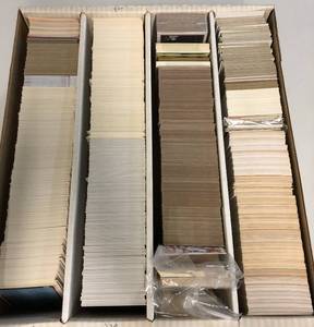 lot 1214 image: Four Row Box of Random Sports Cards - Lots of 1989 Bowman - Mostly 90s stuff