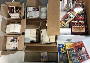 lot 1221 image: Massive Collection of Sports Cards - Over a Dozen Boxes - 1987 Topps set - Sealed Score Superstar Sets - Team Sets - 90s Basketball