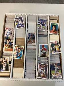 lot 1232 image: 5000ct Box of Mainly Modern Baseball Football and Basketball Cards