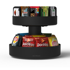 lot 1233 image: Mind Reader - Supreme Lazy Susan Snack Organizer - Black