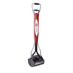 lot 1249 image: Natures Miracle Jaw Scoop, Jumbo, Spring-Action Rubber Grip Handles, Pet Mess Cleanup