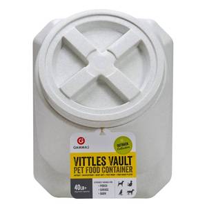 lot 1296 image: Gamma2 Vittles Vault Outback Stackable Pet Food Storage Container, Grey, 40 Lb,UPC 769397143409