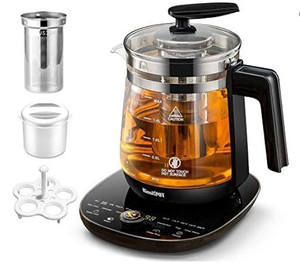 lot 1313 image: ICOOKPOT Multi-Use Electric Kettle Borosilicate Glass Tea Maker ,MODEL YSH20(07)A