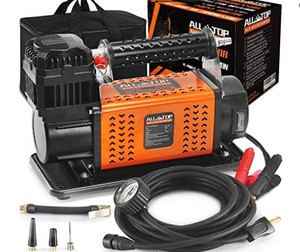 lot 1362 image: ALL-TOP Heavy Duty Portable 12V Air Compressor, Part # ATACT180L