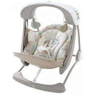 lot 1365 image: Fisher-Price Deluxe Take-Along Swing and Seat with 6-Speeds,ITEM# CJV03