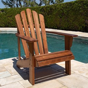 lot 1370 image: Shine Company 4621OA Westport II Adirondack Chair with HYDRO-TEX�� finish, Oak