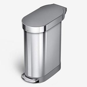 lot 1371 image: simplehuman 45 Liter  12 Gallon Slim Hands-Free Kitchen Step Trash Can, 12 Gallons