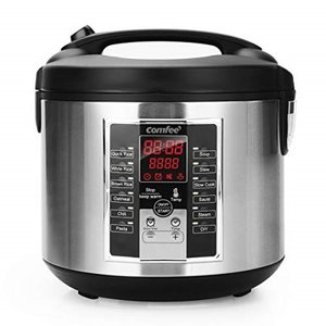 lot 1397 image: comfee rice cooker, slow cooker, steamer, stewpot, saut all in one (12 digital cooking programs) multi cooker with 20 cups cooked rice (5.2qt) large capacity MB-M25 USED