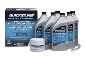lot 1403 image: Quicksilver 8M0107513 Marine Engine Oil Change Kit for MercuryMariner 150 HP Engines