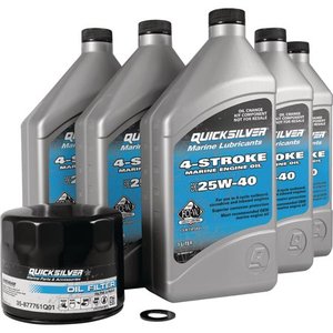 lot 1424 image: Quicksilver 4-Stroke Oil Change Kit OEM 877761Q01