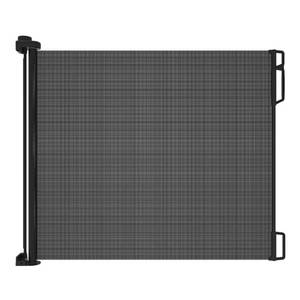 lot 1425 image: Perma Outdoor Retractable Gate, Extra Wide 71 in, Black