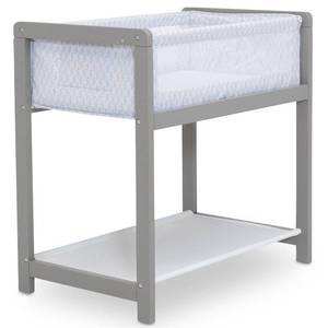 lot 1436 image: Delta Children Classic Wood Bedside Bassinet Sleeper, Link 25503-2233